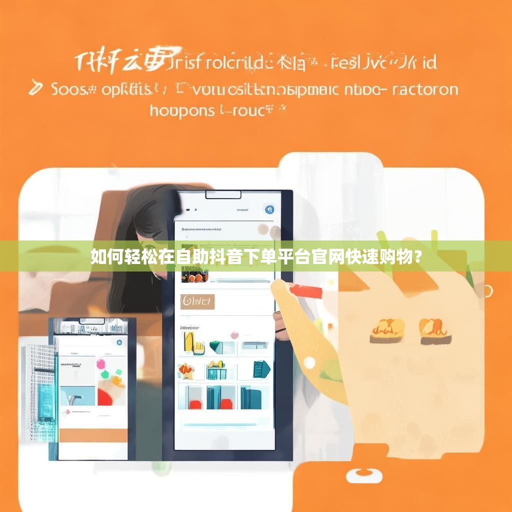 如何轻松在自助抖音下单平台官网快速购物？