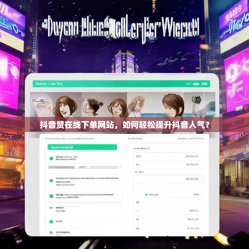 抖音赞在线下单网站，如何轻松提升抖音人气？