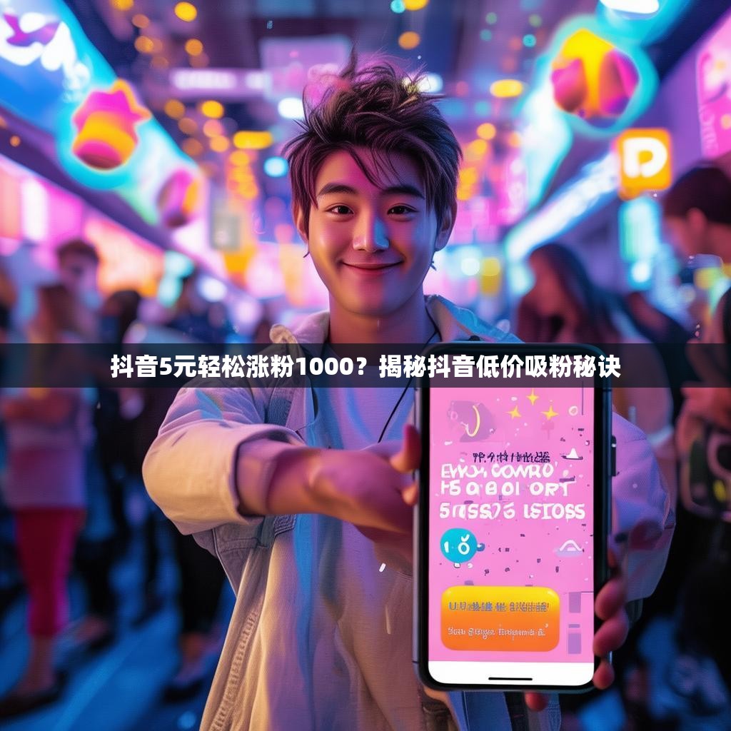 抖音5元轻松涨粉1000？揭秘抖音低价吸粉秘诀