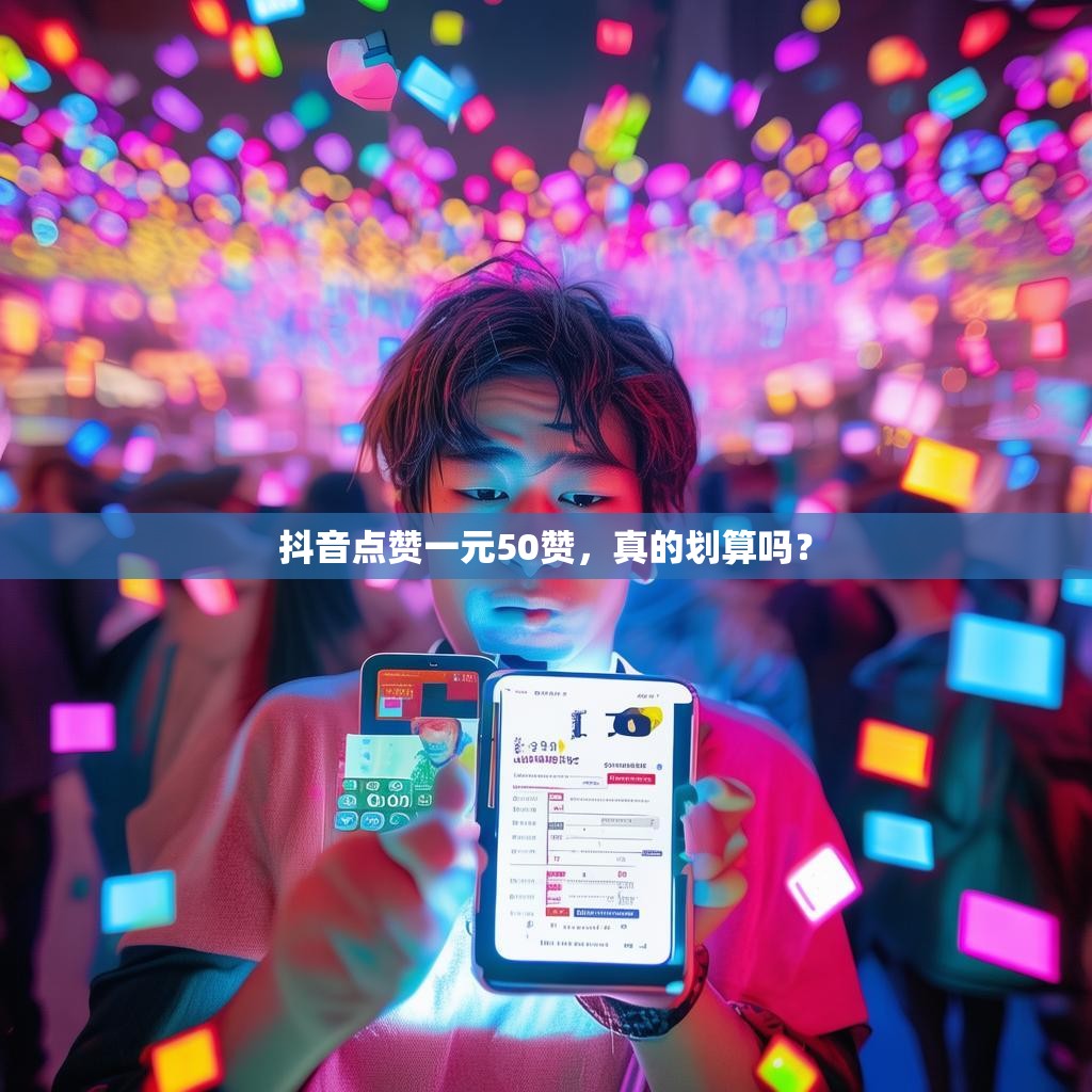 抖音点赞一元50赞，真的划算吗？