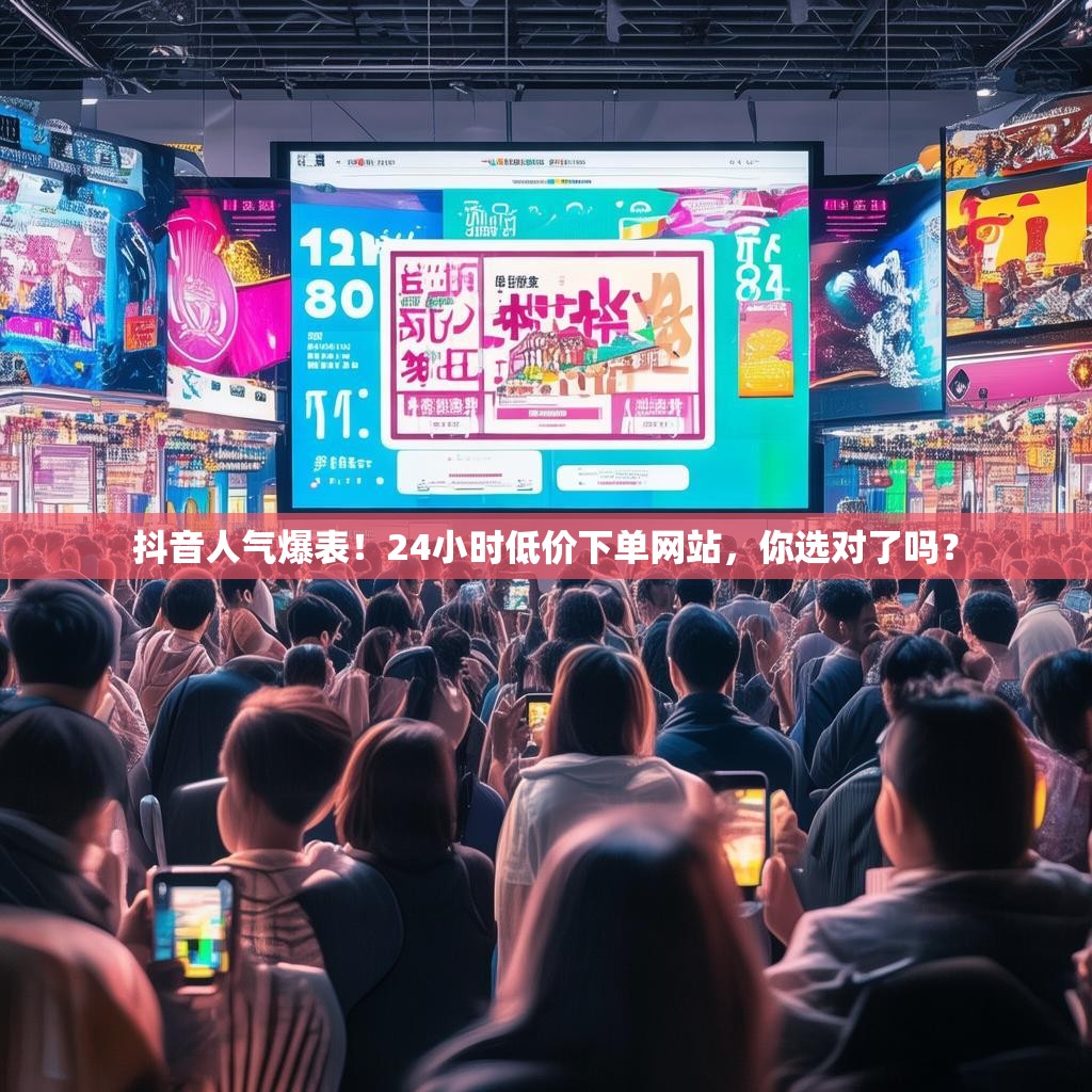 抖音人气爆表！24小时低价下单网站，你选对了吗？
