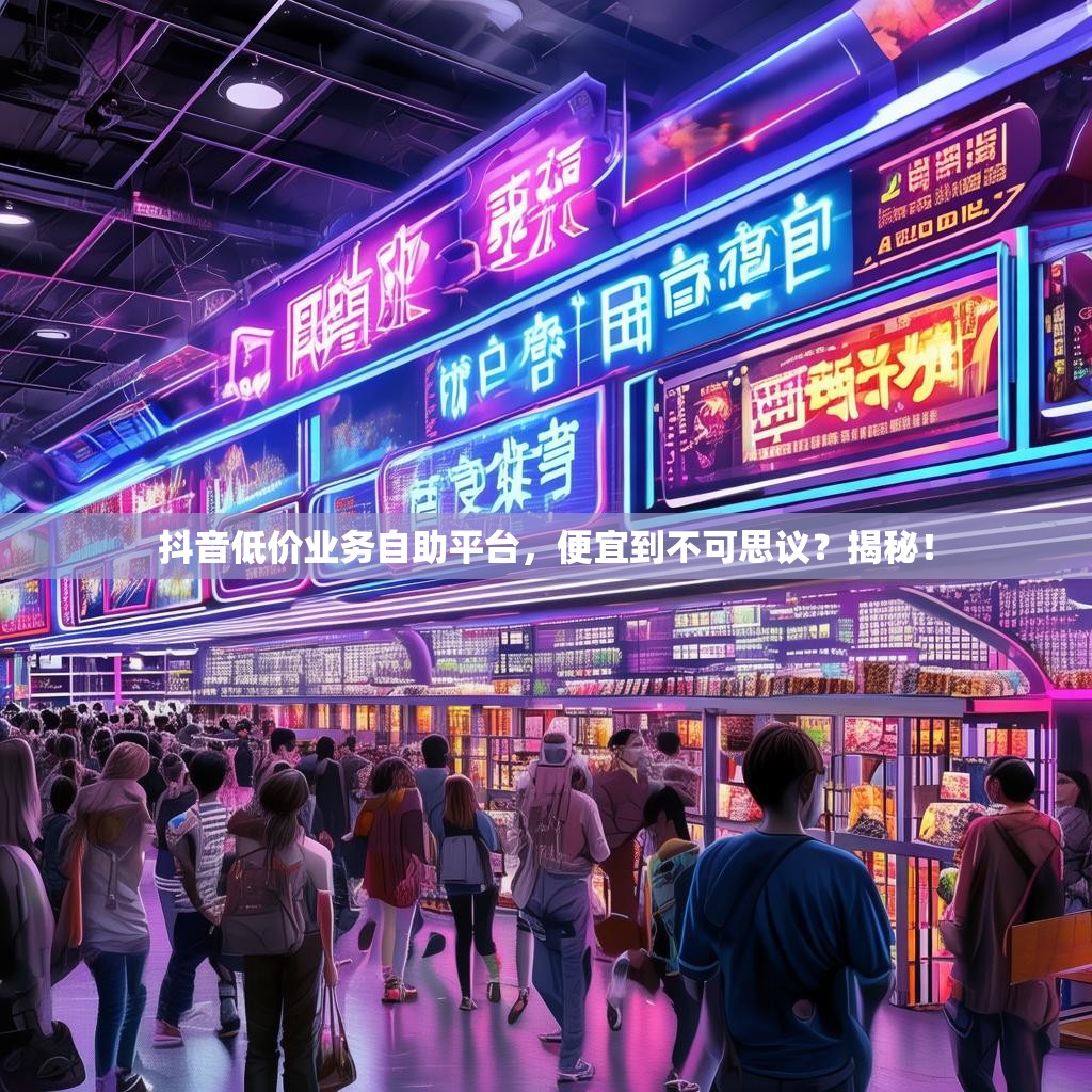 抖音低价业务自助平台，便宜到不可思议？揭秘！