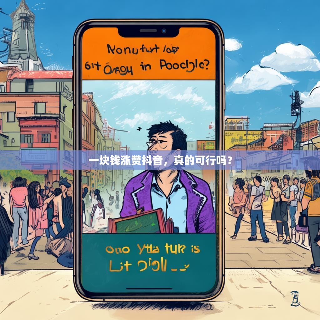 一块钱涨赞抖音，真的可行吗？