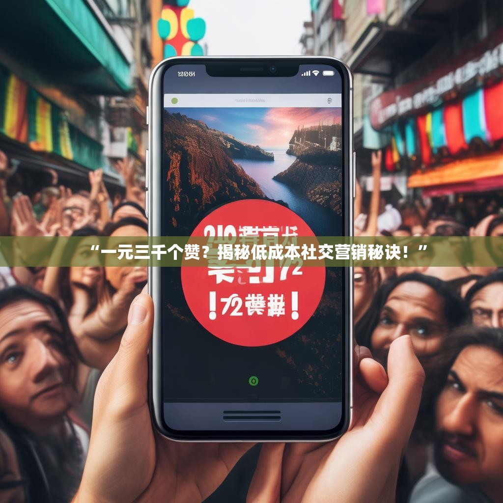 “一元三千个赞？揭秘低成本社交营销秘诀！”