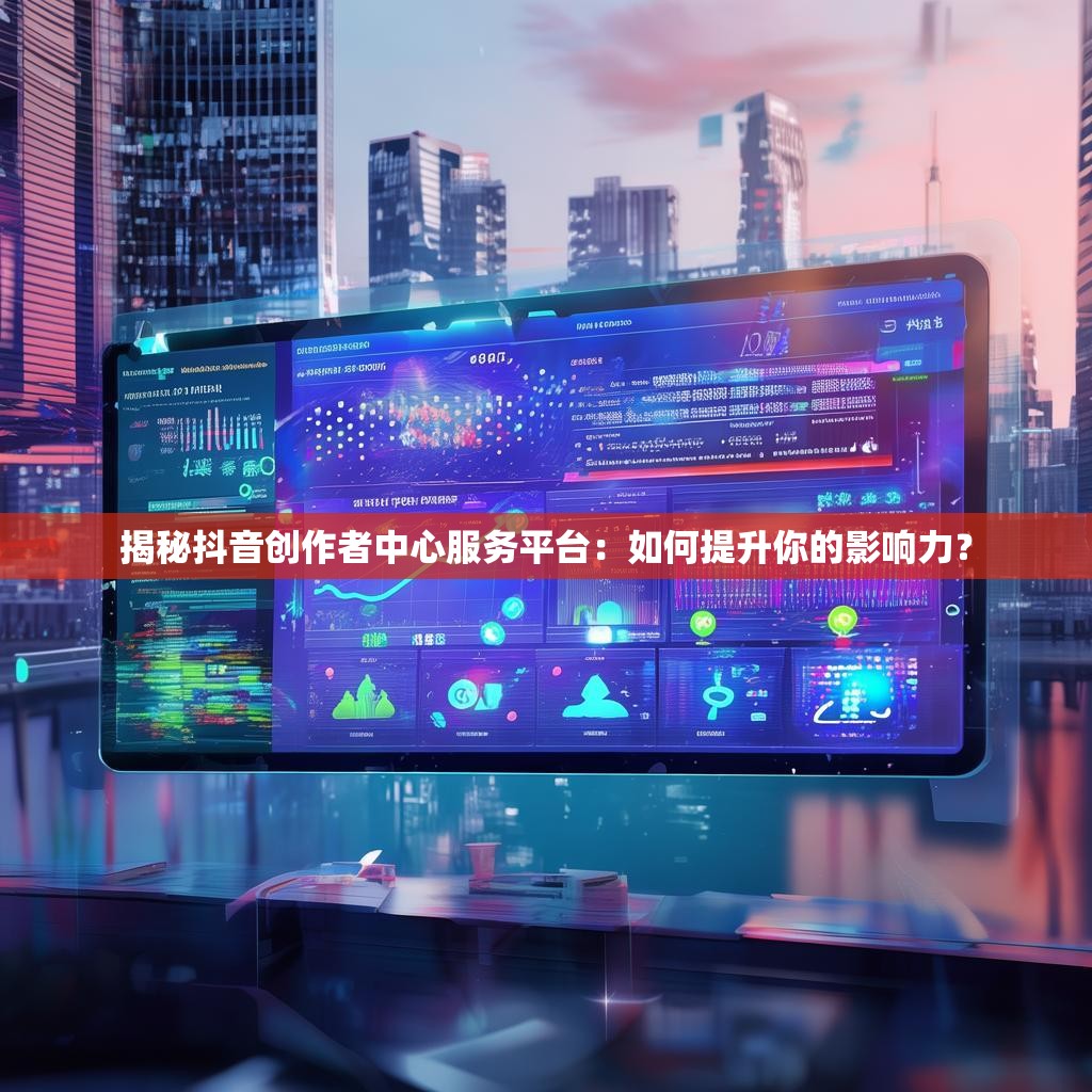 揭秘抖音创作者中心服务平台：如何提升你的影响力？