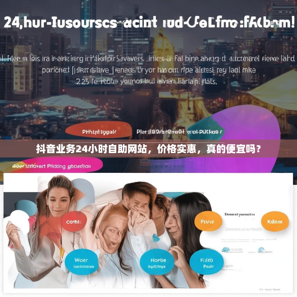抖音业务24小时自助网站，价格实惠，真的便宜吗？