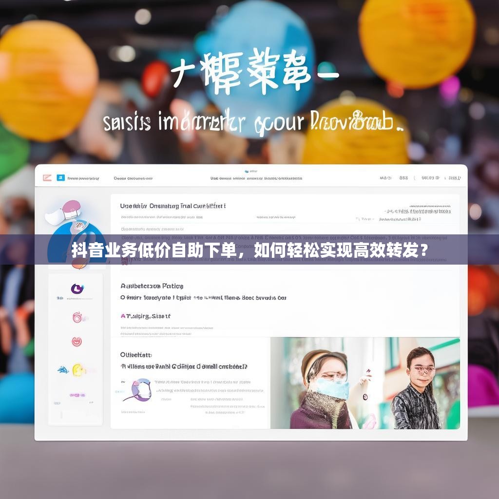 抖音业务低价自助下单，如何轻松实现高效转发？