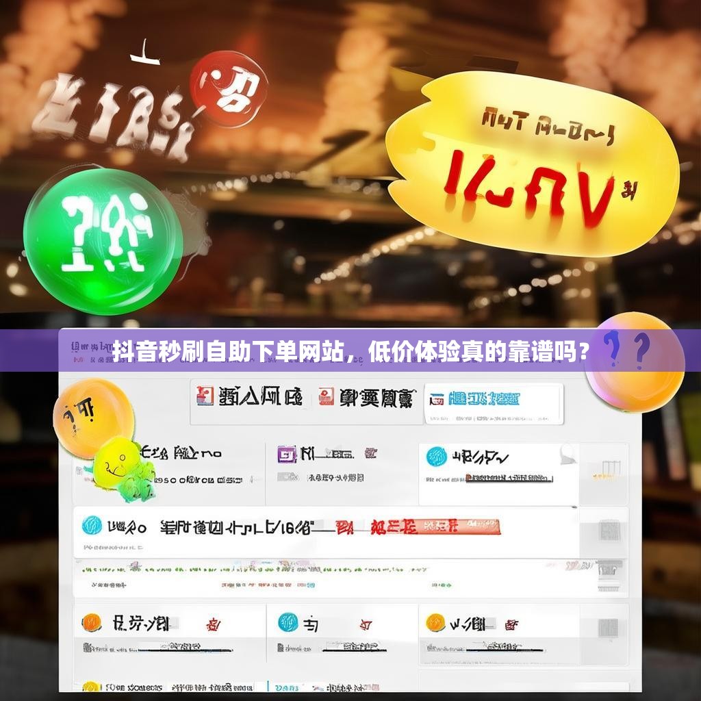 抖音秒刷自助下单网站，低价体验真的靠谱吗？
