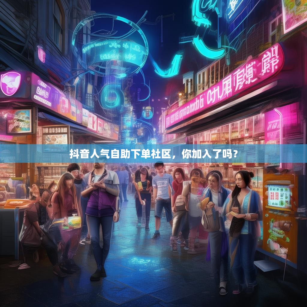 抖音人气自助下单社区，你加入了吗？