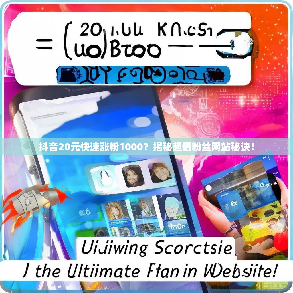 抖音20元快速涨粉1000？揭秘超值粉丝网站秘诀！