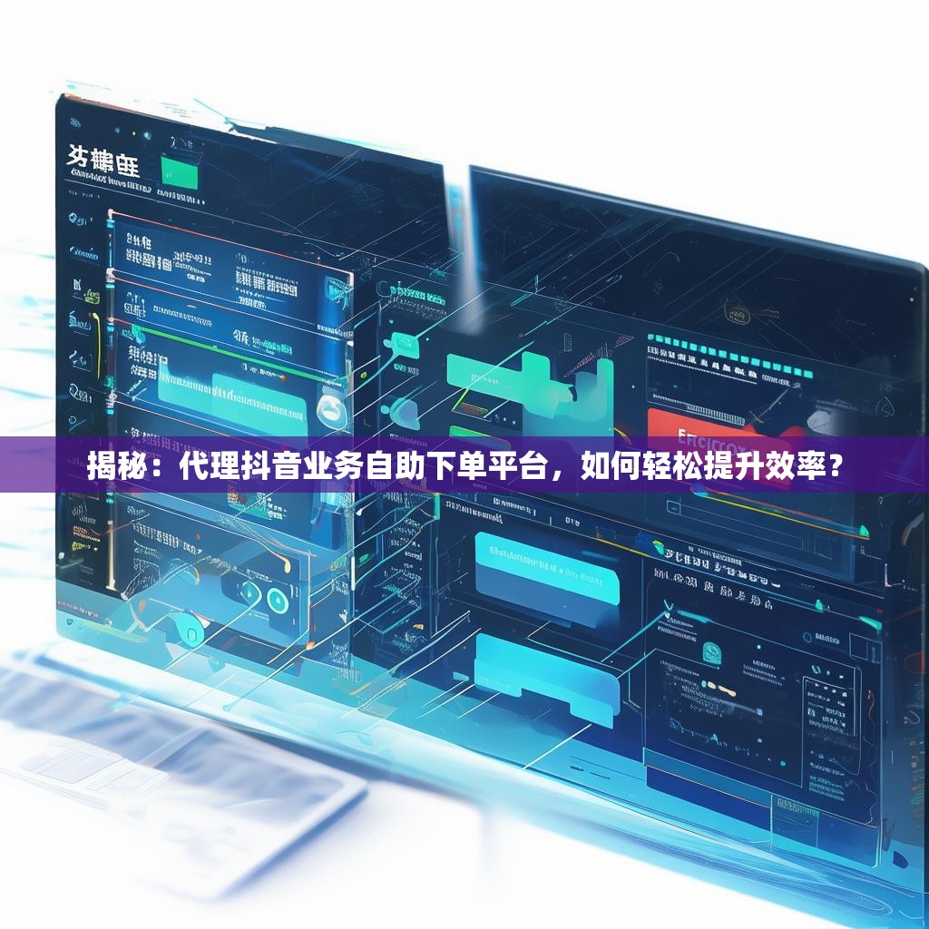 揭秘：代理抖音业务自助下单平台，如何轻松提升效率？