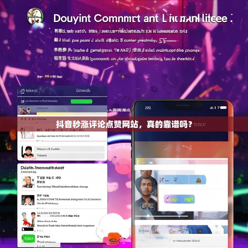 抖音秒涨评论点赞网站，真的靠谱吗？