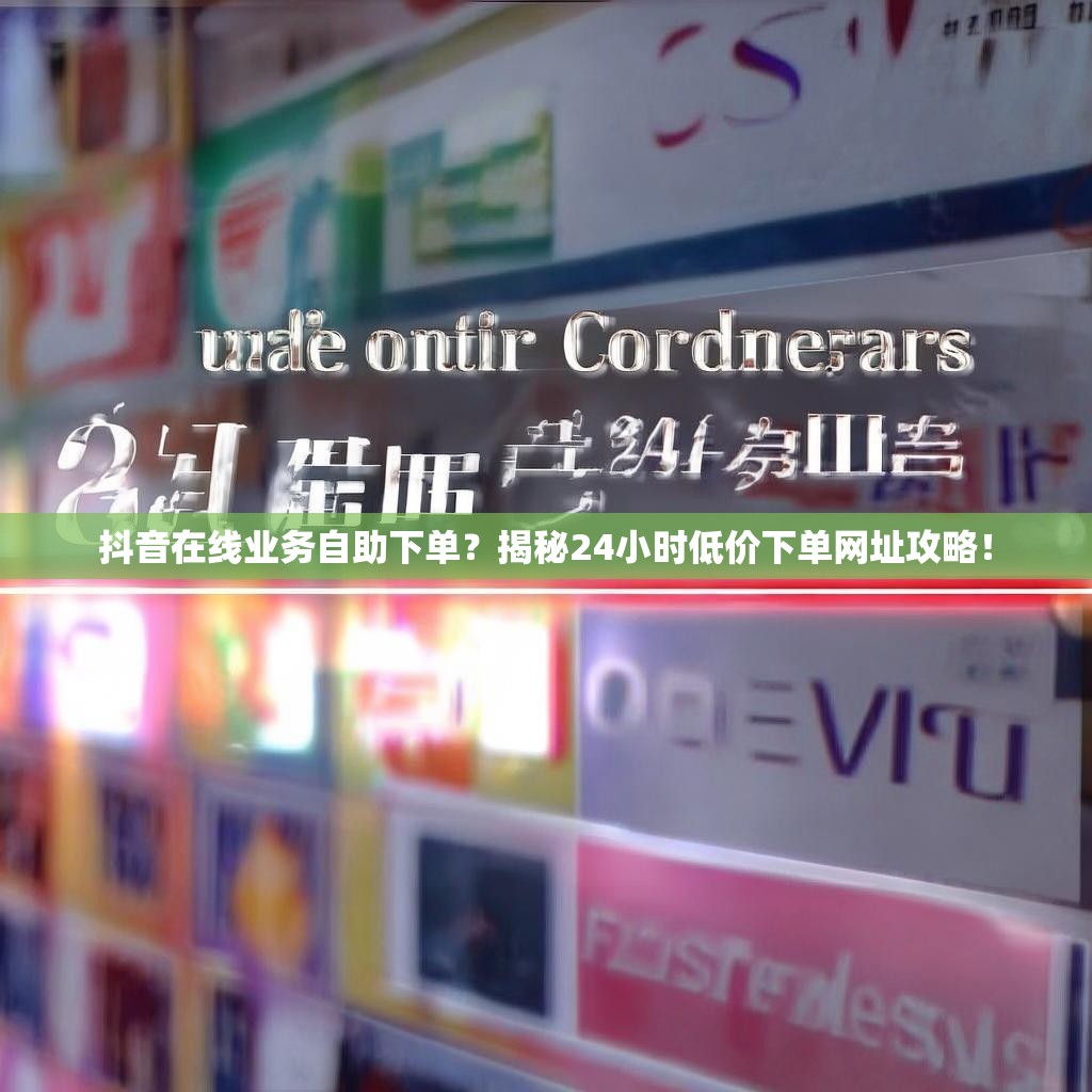 抖音在线业务自助下单？揭秘24小时低价下单网址攻略！