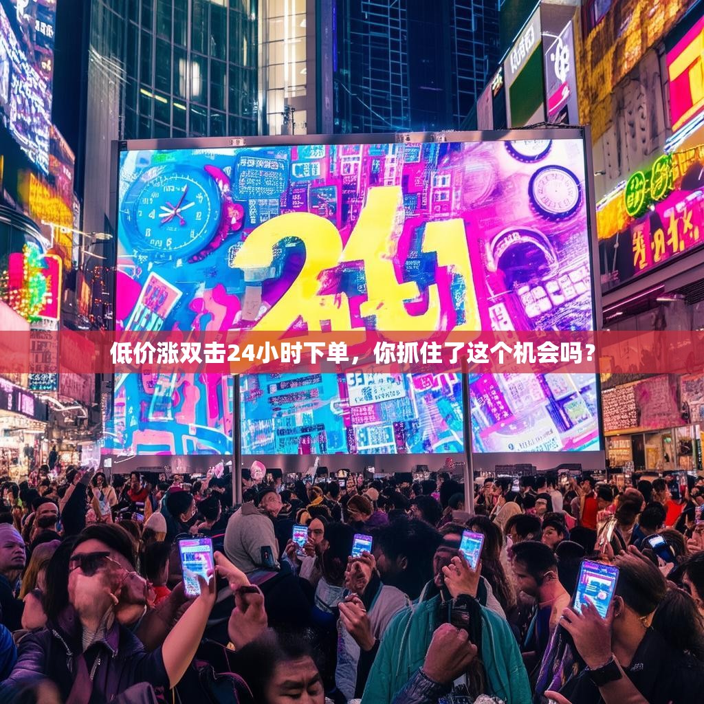 低价涨双击24小时下单，你抓住了这个机会吗？