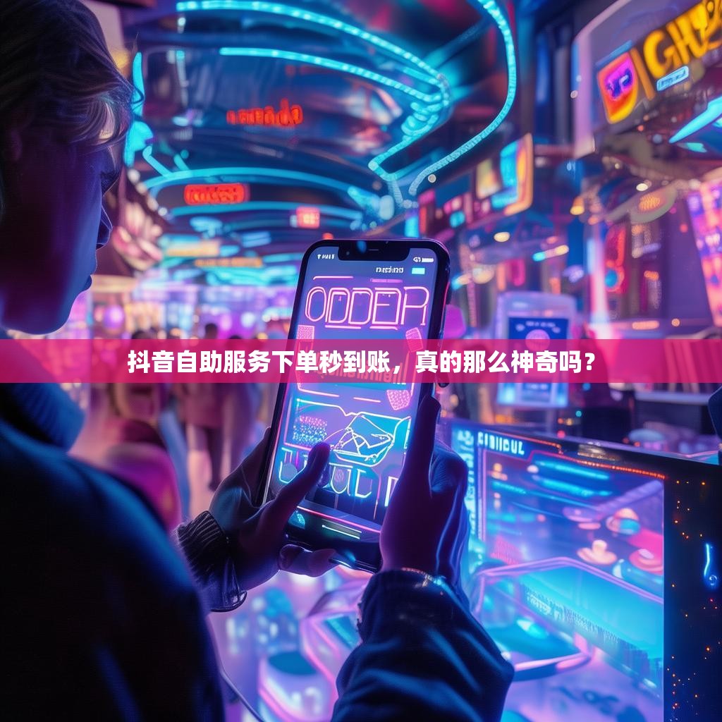 抖音自助服务下单秒到账，真的那么神奇吗？