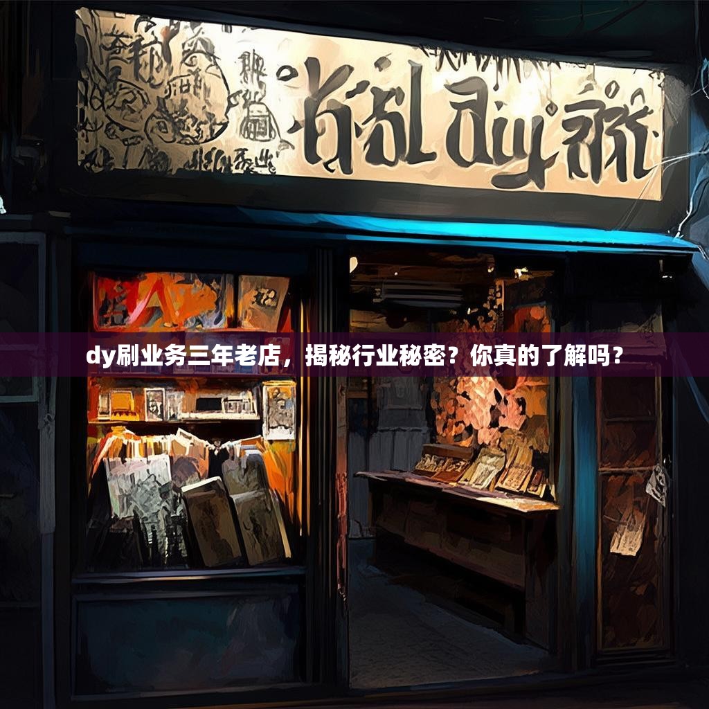 dy刷业务三年老店，揭秘行业秘密？你真的了解吗？