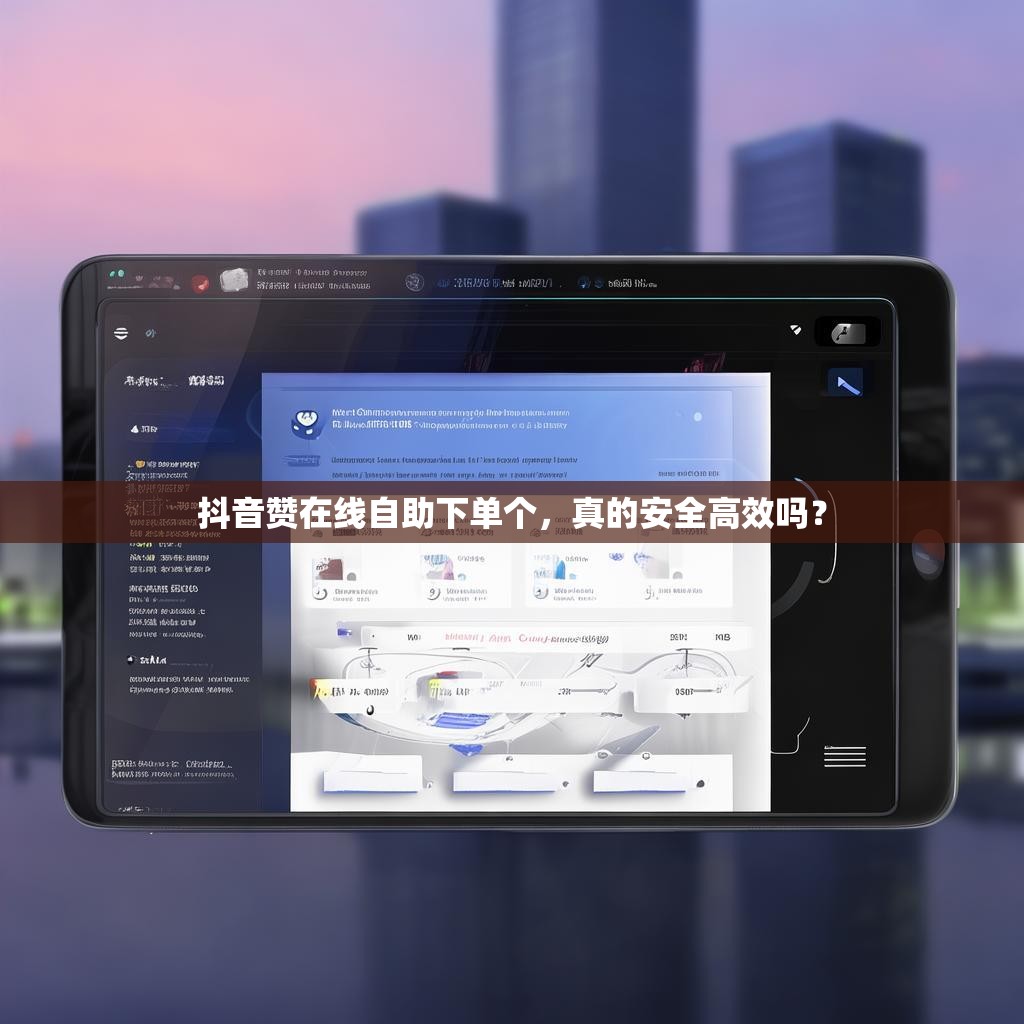 抖音赞在线自助下单个，真的安全高效吗？