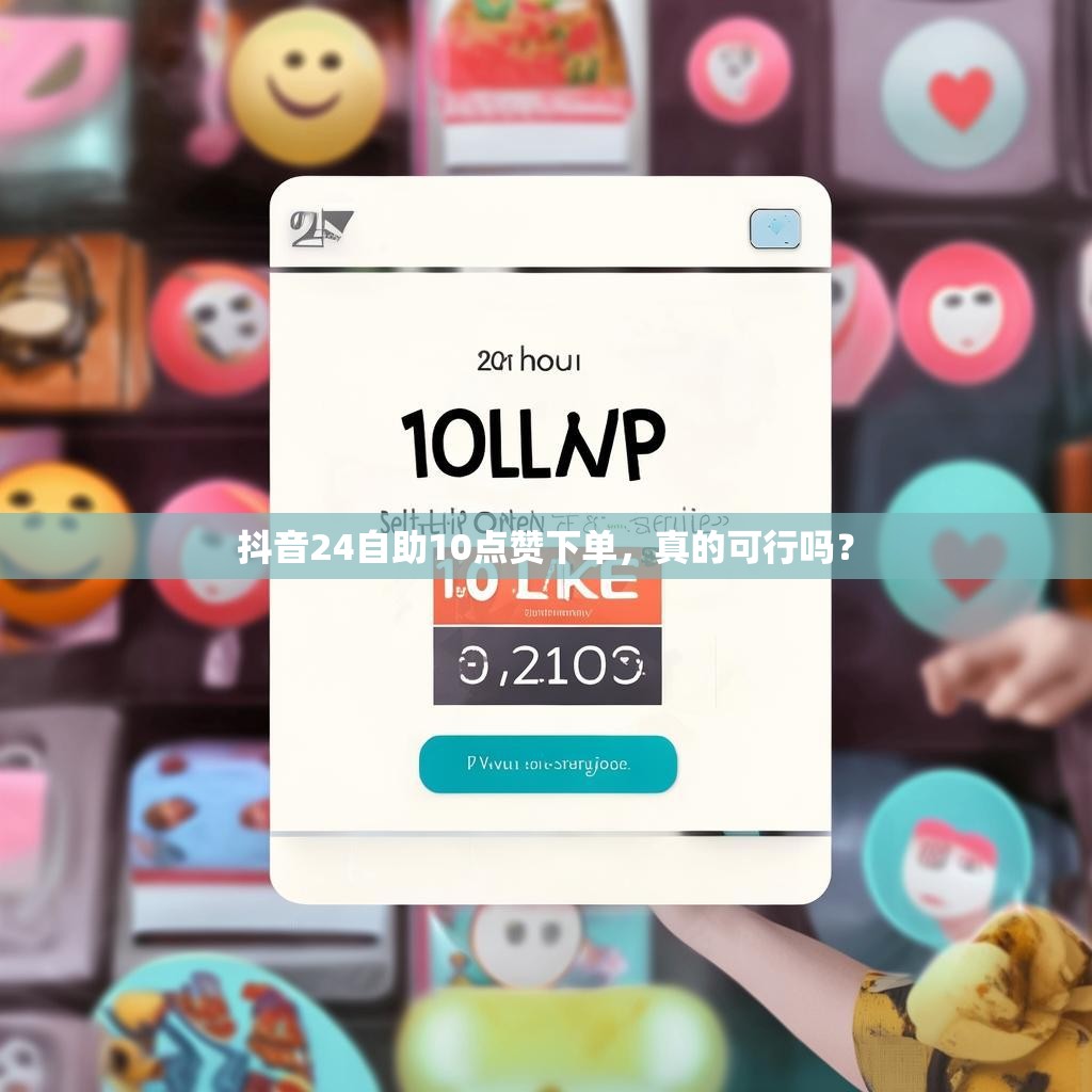 抖音24自助10点赞下单，真的可行吗？