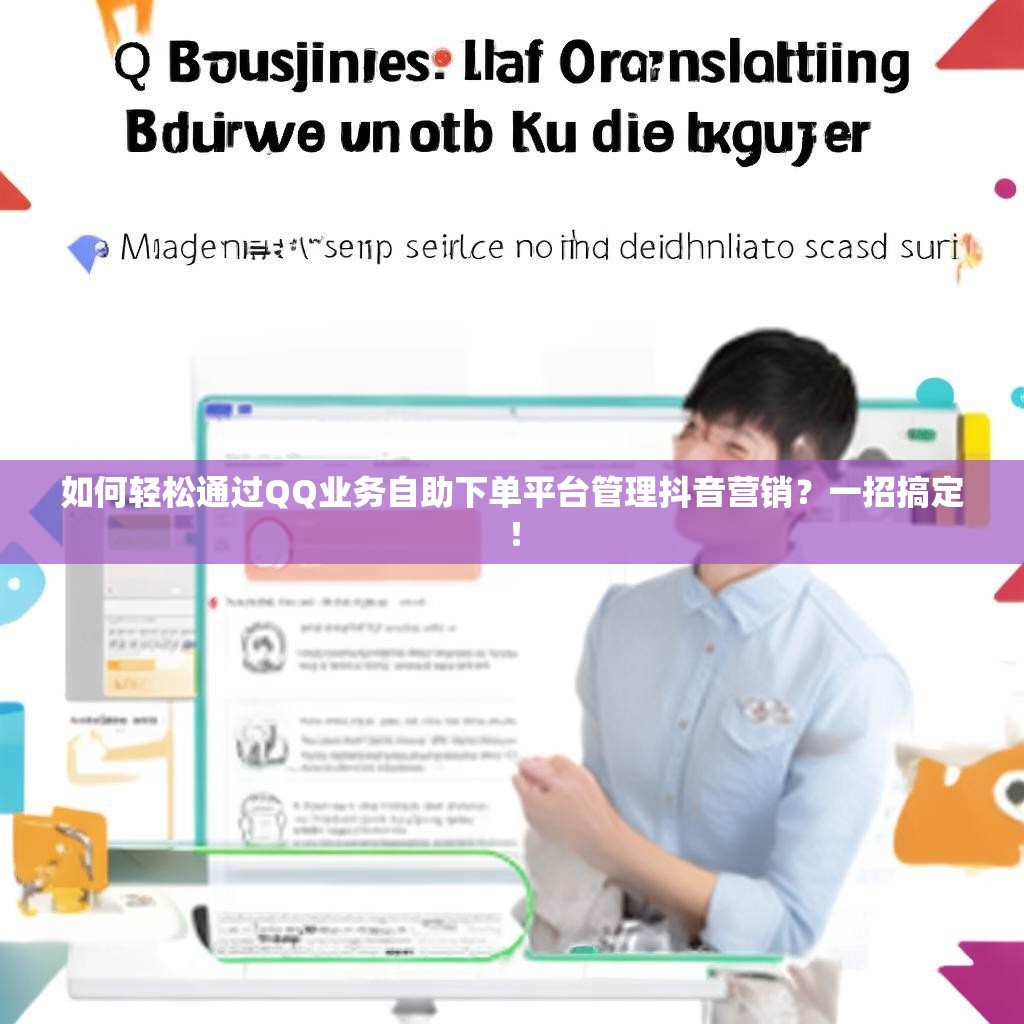 如何轻松通过QQ业务自助下单平台管理抖音营销？一招搞定！