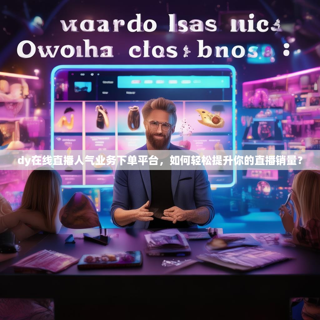 dy在线直播人气业务下单平台，如何轻松提升你的直播销量？