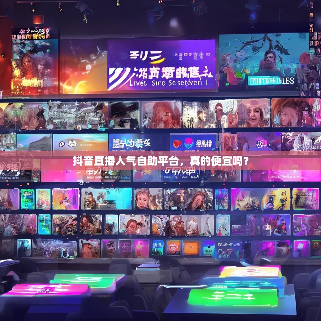 抖音直播人气自助平台，真的便宜吗？