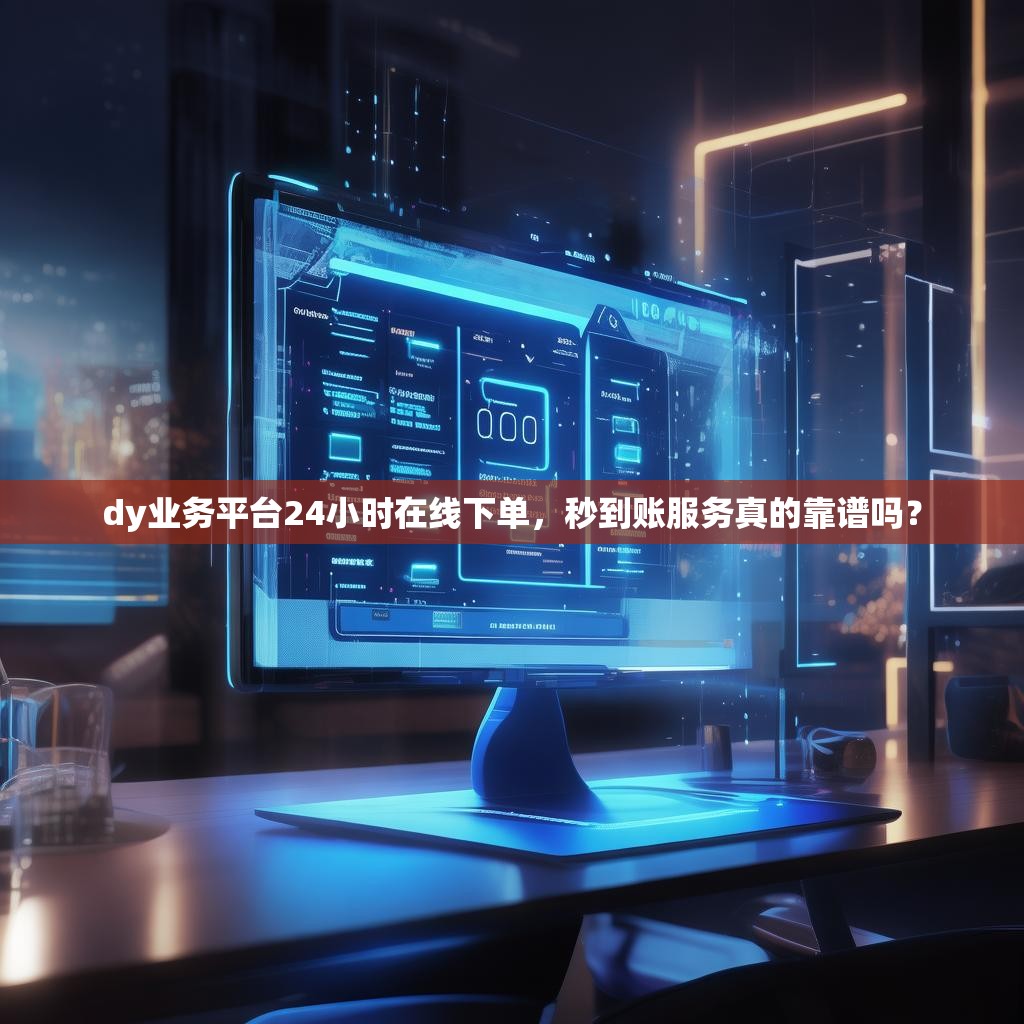 dy业务平台24小时在线下单，秒到账服务真的靠谱吗？