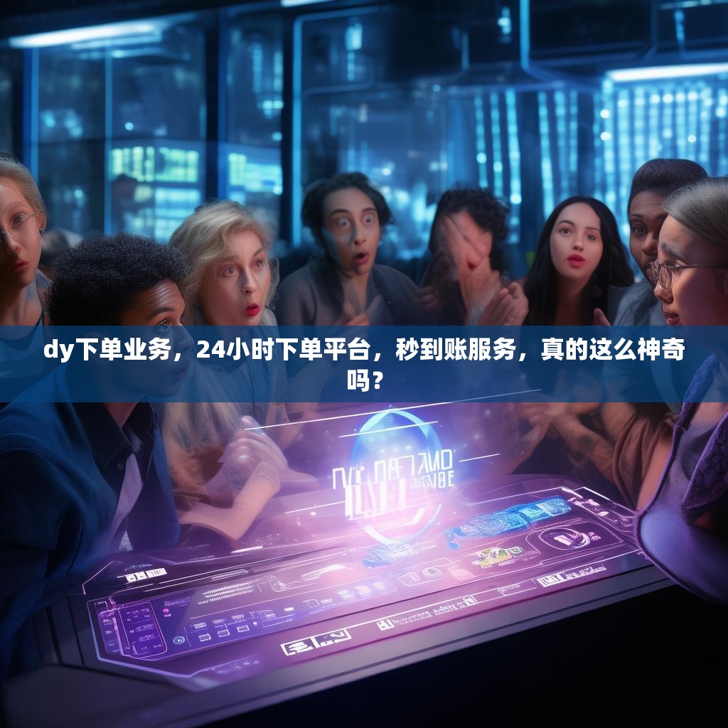 dy下单业务，24小时下单平台，秒到账服务，真的这么神奇吗？