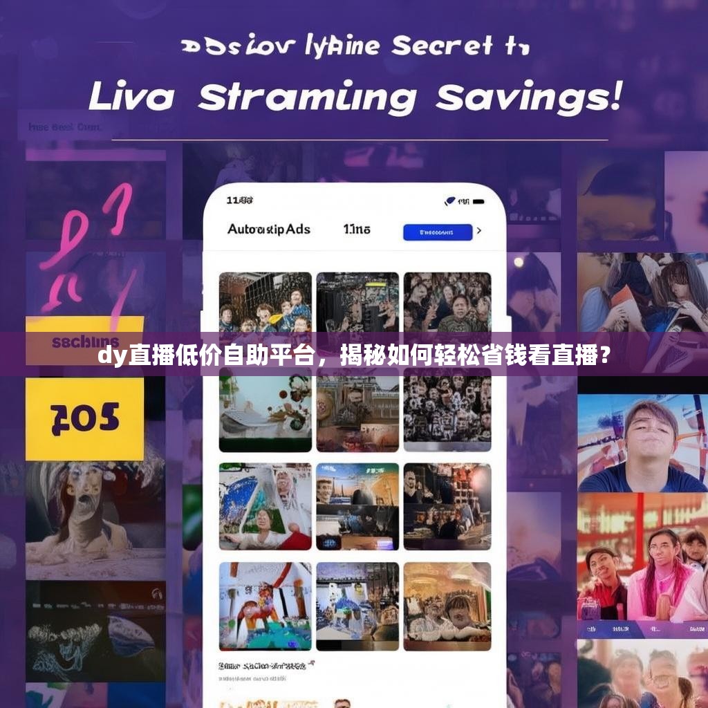 dy直播低价自助平台，揭秘如何轻松省钱看直播？