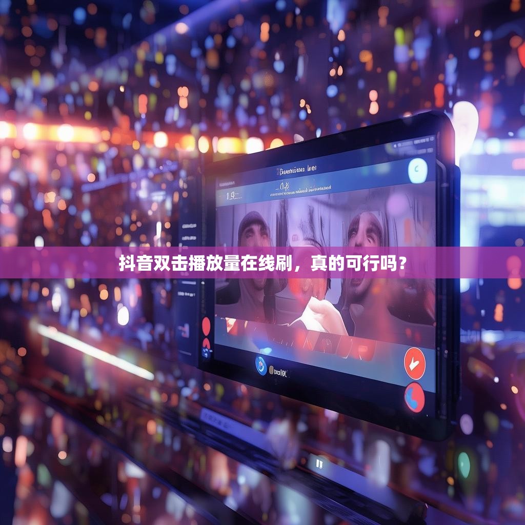 抖音双击播放量在线刷，真的可行吗？