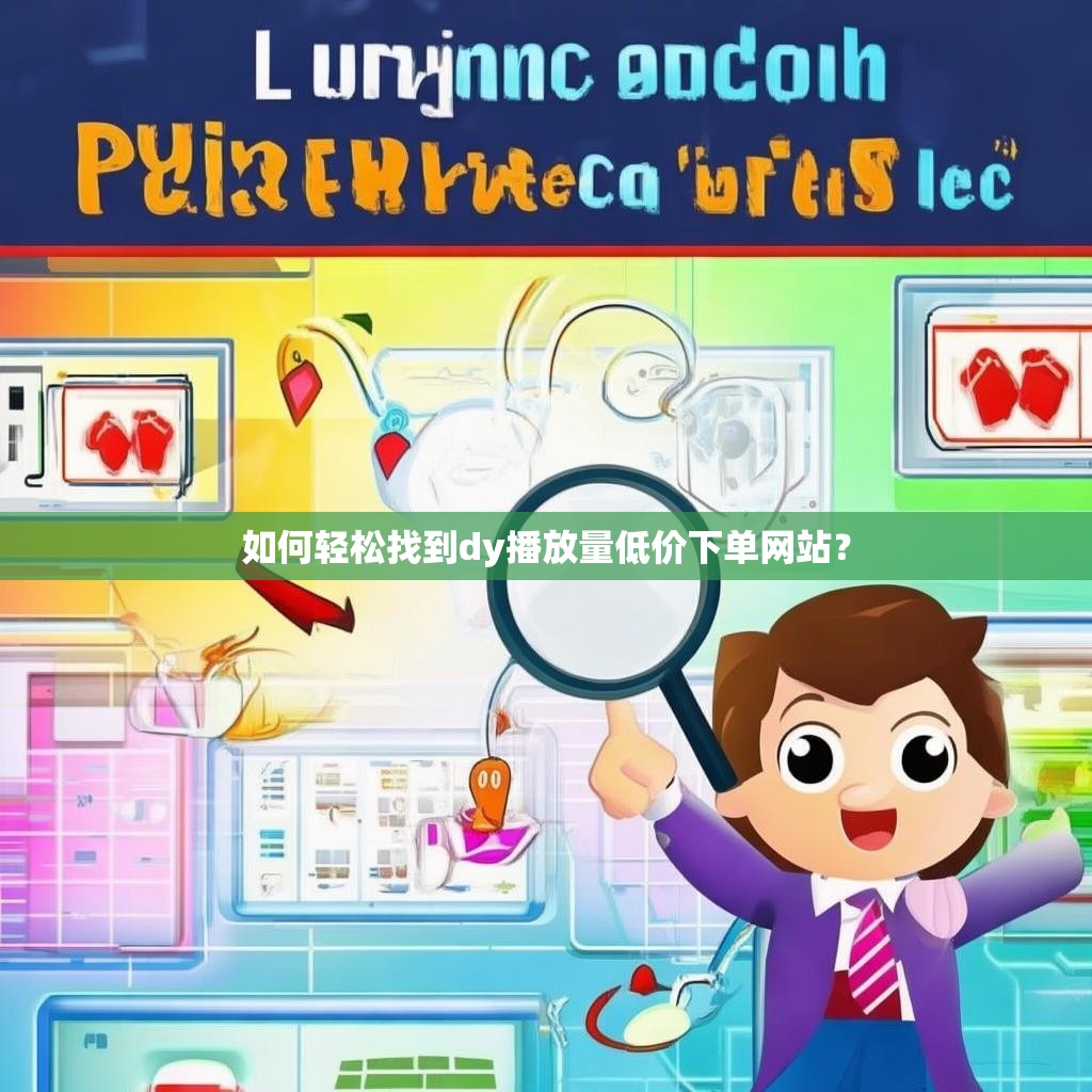 如何轻松找到dy播放量低价下单网站？