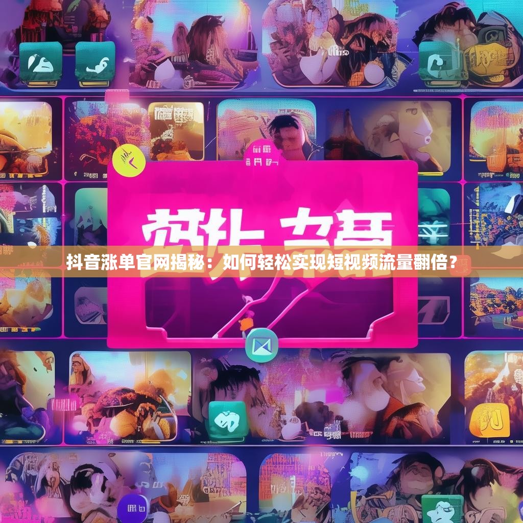 抖音涨单官网揭秘：如何轻松实现短视频流量翻倍？