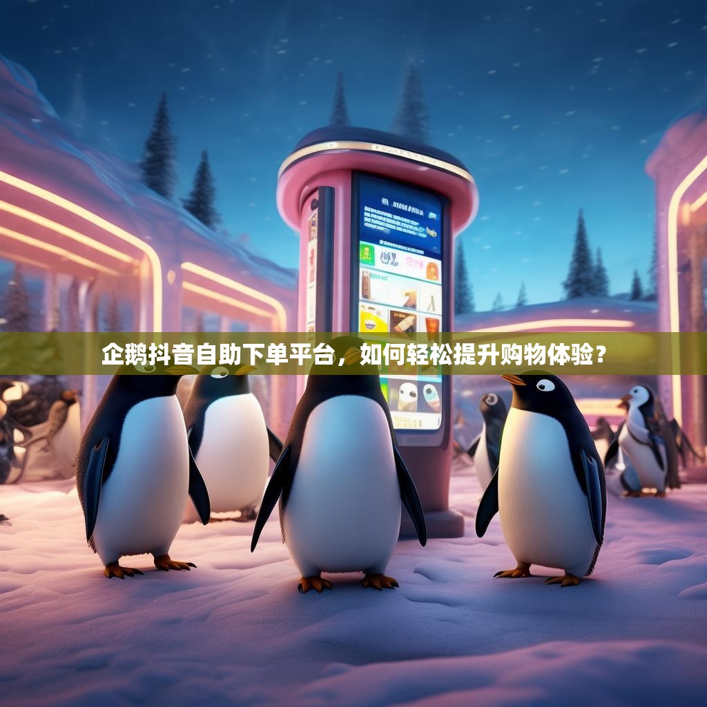 企鹅抖音自助下单平台，如何轻松提升购物体验？