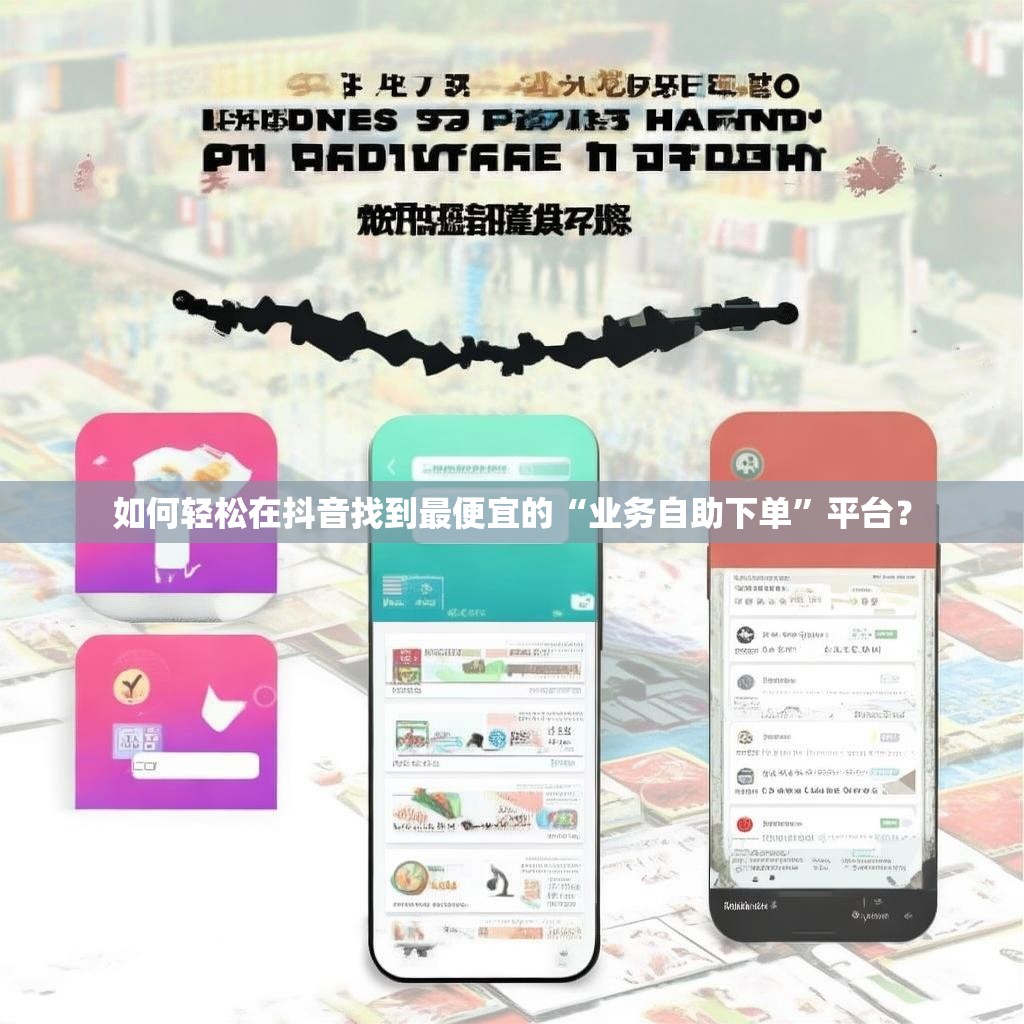 如何轻松在抖音找到最便宜的“业务自助下单”平台？