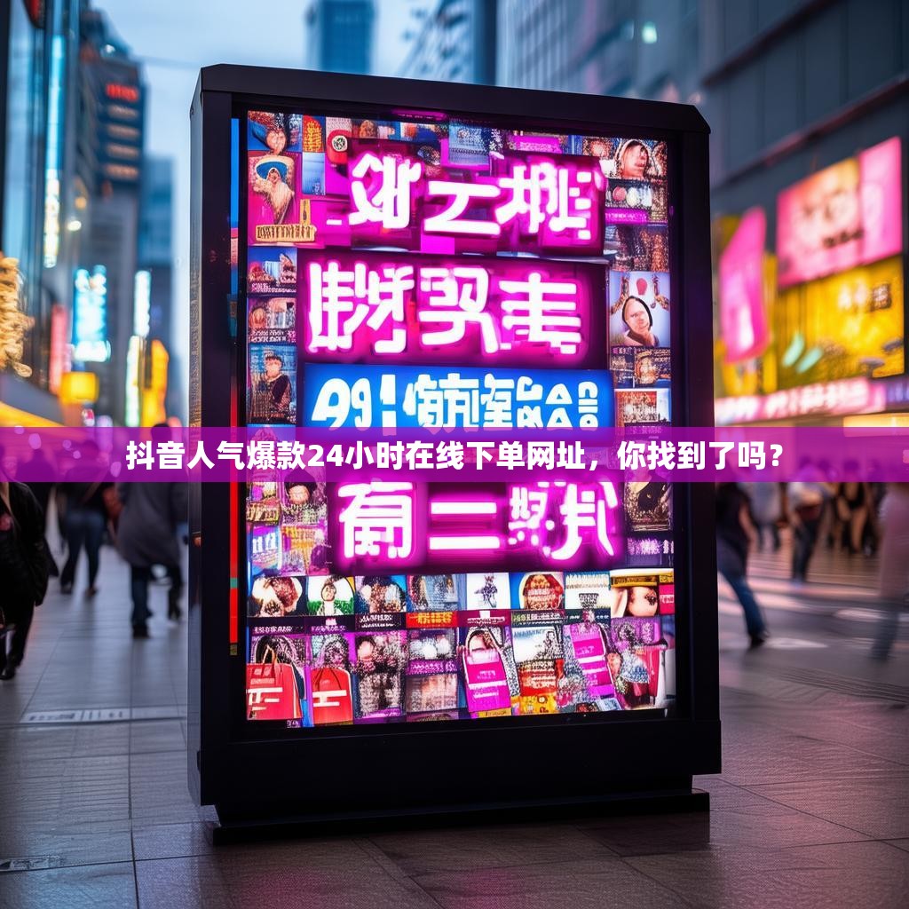 抖音人气爆款24小时在线下单网址，你找到了吗？