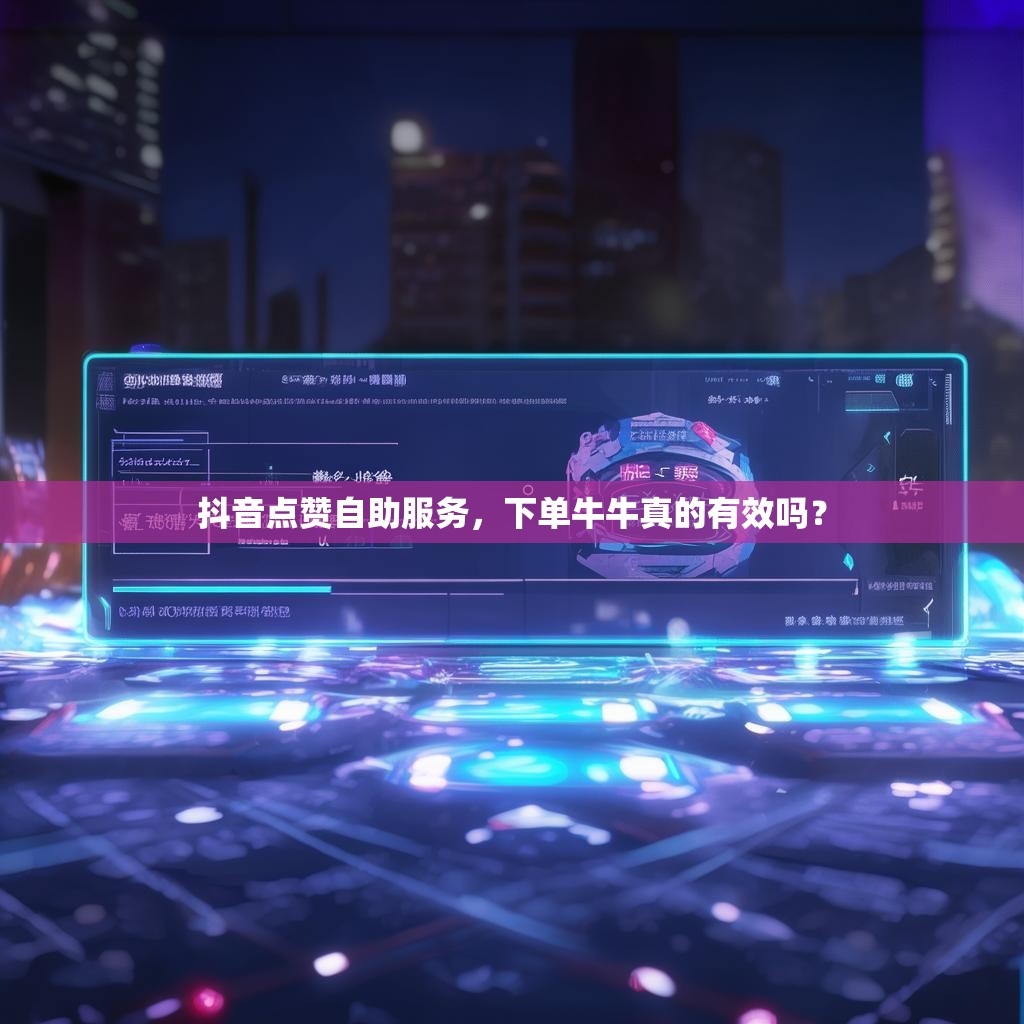 抖音点赞自助服务，下单牛牛真的有效吗？