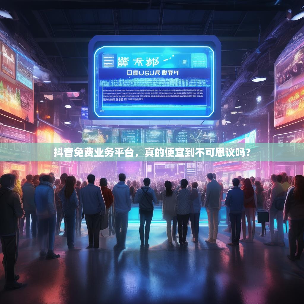 抖音免费业务平台，真的便宜到不可思议吗？
