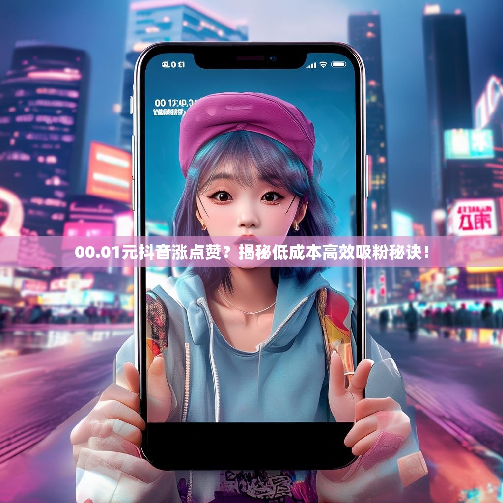 00.01元抖音涨点赞？揭秘低成本高效吸粉秘诀！