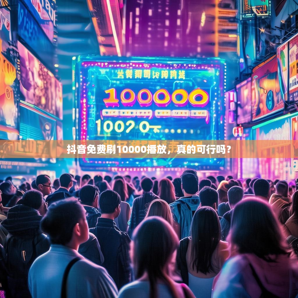 抖音免费刷10000播放，真的可行吗？