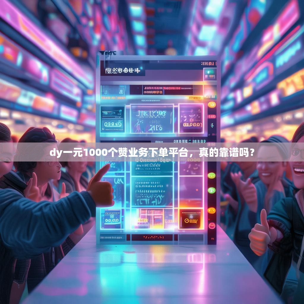 dy一元1000个赞业务下单平台，真的靠谱吗？