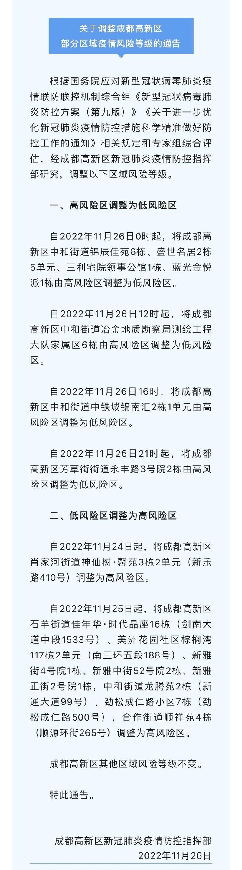 郑州高新区疫情风险等级划分标准及区域情况介绍