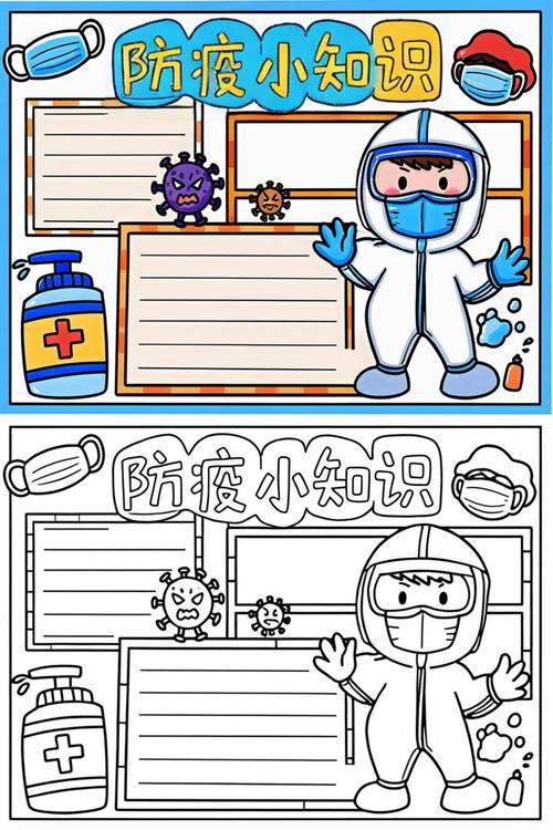 西安疫情防控手抄报_西安手抄报模板大全_