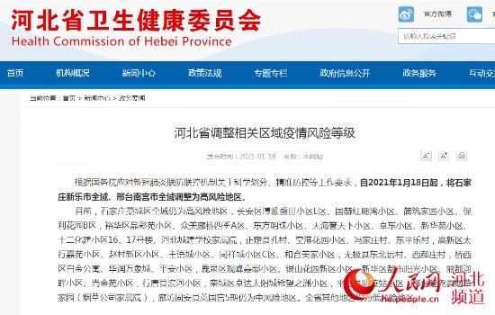 石家庄是中高风险地区吗？这里有你想知道的风险等级划分