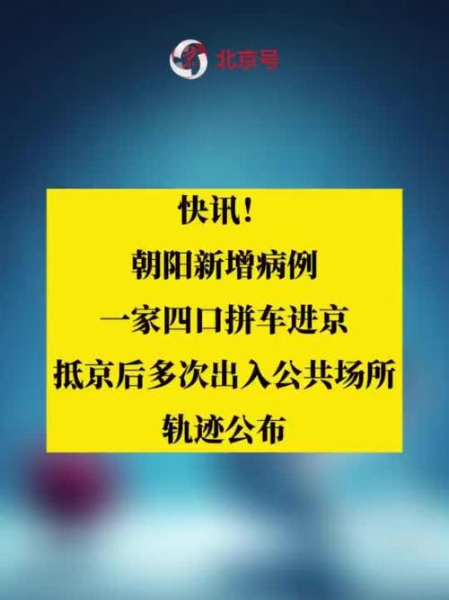 北京朝阳疫情情况：确诊病例、新增感染者及轨迹详情