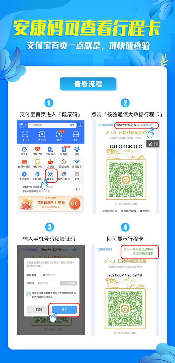 个人支付宝查询疫情防控行程卡的操作步骤及入口全知道